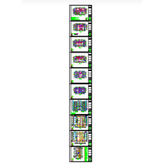 3-Story Townhouse CAD Plans – 9m x 20m Building Design Blueprints for Sale!