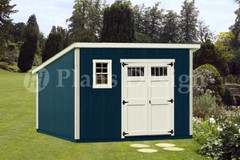Shed Plans, 10′ x 12′ Deluxe Modern Roof Style #D1012M, Free Material List