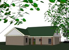 Blanche_1415G-1 Brick, 3 bed / 2 bath , 2 car garage, future upstairs, PDF
