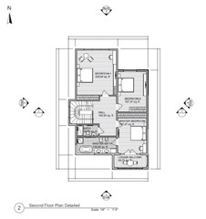 39’x49’ 3 Beds, 3 Baths Luxury Modern House Architectural Build Plans PDF.