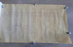 Vintage 1973 Architectural Private Residence Blueprints Bound Set 5 Sheets