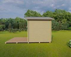 12’x8′ Wood Shed Building Plans – DIY Instructions with Elevations, Framing