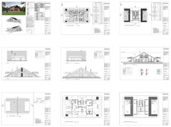 100’x54’ 4-Beds 4-Baths Charming A-Frame Architectural Build Plans PDF Download