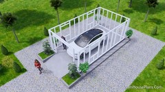 13×23 Garage Shed Roof 4×7 Meter 1 Car Shed Plan PDF Plans (A4 Hard Copy)