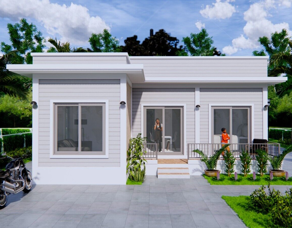 30×30 Feet Small House 9×9 Meter 2 Beds 2 Baths Terrace Roof PDF &(A4 Hard Copy)