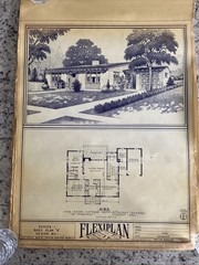 Lot Of 27- 1948 Home Plan Blueprints TRIFLEX Service Washington DC Plan Roll Set