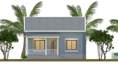 30×30 Feet House Plan 9×9 Meter 2 Bed 1 bath Gable Roof PDF Plan (A4 Hard Copy)