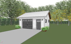 Double Car / 2 Car Garage Plan / Architectural Blueprints – 20 x 20