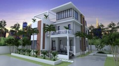 Custom Home Plan 12×14 Meter 40×48 Feet 3 Beds 4 Baths Terrace (A4 Hard Copy)