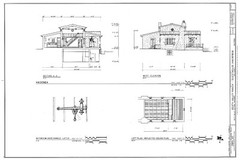 Southwestern style home, traditional adobe Hacienda, printed architectural plans