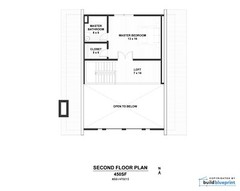 Modern 1675SF Cabin w/ Loft Architectural House Plans 3 Bedroom – PDF Download