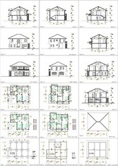 House Plan 13×9.5 Meter 3 Bedrooms 43×31 Feet Full PDF Plans (A4 Hard Copy)