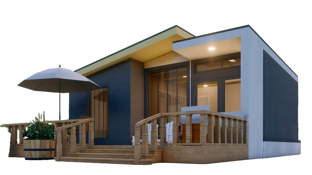6x5m Tiny Home Plans – 2 Bedrooms, Washroom, Living Room, Mini Kitchen Design