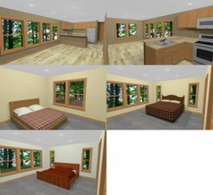 44×48 Apartment with 2-Car 1-RV Garage – PDF FloorPlan – 1,645 sqft – Model 5O