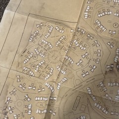 Vintage Blue Print Housing Plan For Retirement Community VILLAGES , NJ