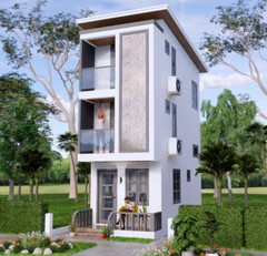 10×20 Feet Small House Plan 3×6 Meter 2 Beds 3 Baths Shed Roof (A4 Hard Copy)
