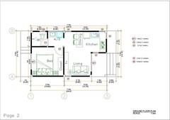 15×25 Feet Small House Plans 4.5×7.5 Meter One Bedroom Shed Roof (A4 Hard Copy)