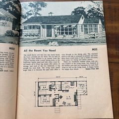 Vintage MCM Mid Century Home House Plans Book Catalog 52 Plans For 1952