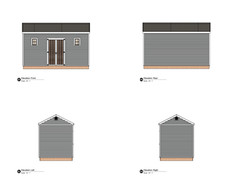 8’x16′ Shed Building Plans, 128 sq. ft.
