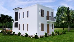 20×30 Duplex House Plan 6×9 Meter 2 Beds 1 Bath Each Floor PDF & A4 Hard Copy
