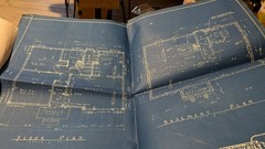 #46 Vintage 40s 1946 HOUSE BLUEPRINTS-MCM-Mid Century Modern RANCH-Floor Plan