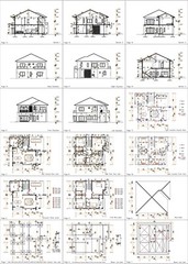 36×40 Feet Modern House Plan 11×12 Meter 4 Beds 4 Baths Hip Roof (A4 Hard Copy)