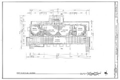 Southwestern style home, traditional adobe Hacienda, printed architectural plans