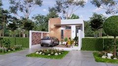 20×23 One Bedroom Small House Plan 6×7 Meter 1 Bath PDF Full Plan (A4 Hard Copy)