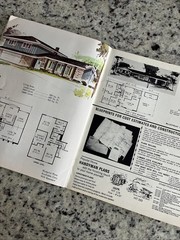 Vintage 1972 MCM Home Plans Design Catalog Blueprints Ranch Split-Level Houses