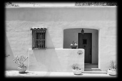 Southwestern style patio home, spacious 2 bedrooms, architectural blueprints