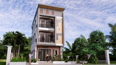 18×26 Feet 4 Beds 5 Baths House Plans 5.5×8 Meter Shed Roof (A4 Hard Copy)