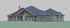 ARCHITECT DESIGNED RANCH HOUSE PLAN, 4,950 S.F!, 4BR, 3.5BA, MASTER SUITE, 2-CAR