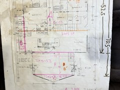 Vintage Architectural Floor Plan Multi-Story House | 5 Bedroom Home Blueprint