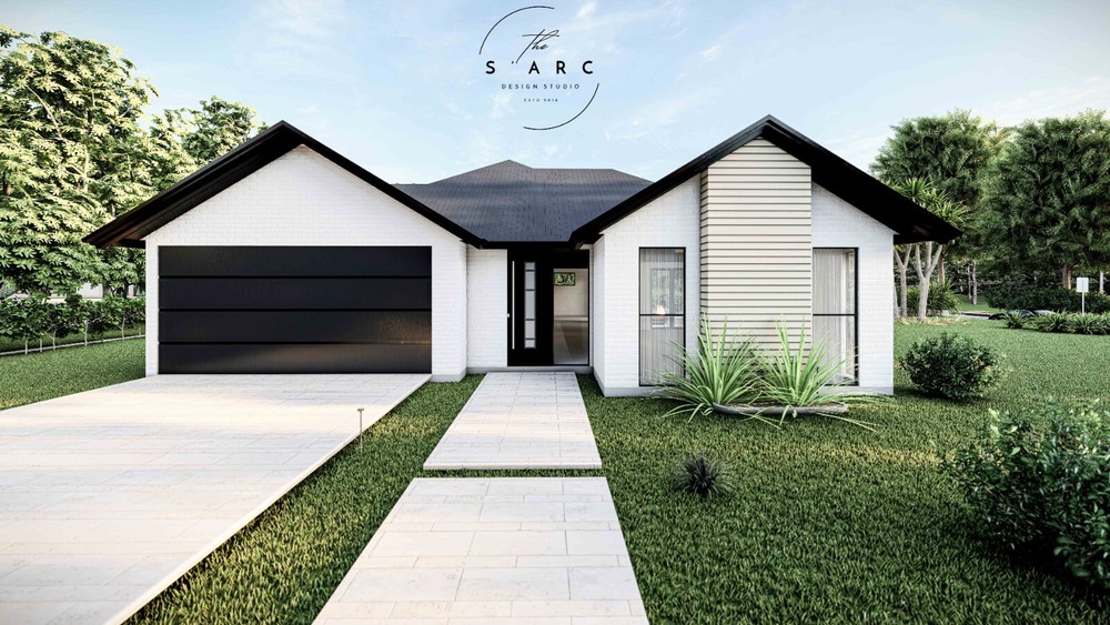 Modern House Plan, American Style House, Barn Style Cottage Plan, Farm 3 Bedroom