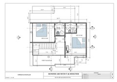2 Story Modern House Plan with Blueprint PDF, DWG & 3D Design- 900sqft (No 11)