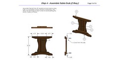8ft Trestle Style Picnic Table with Benches 002 Building Plans – Easy to Build