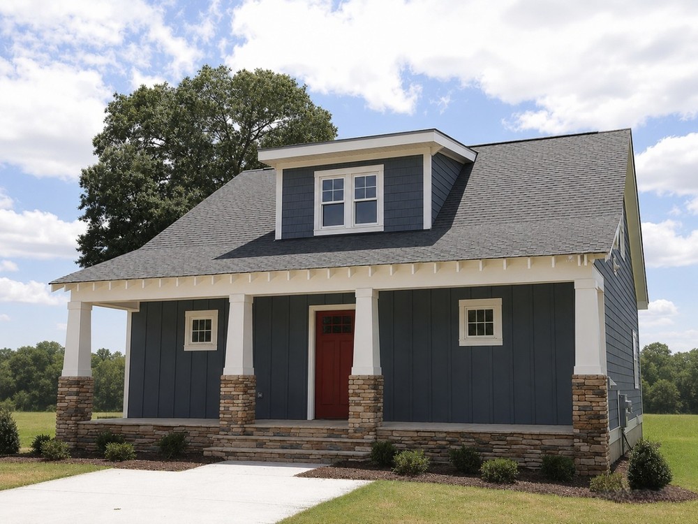 Creekside House Plan 1,639 SQFT 3 BED 2.5 BATH 1.5 Story Printed House Plan Set