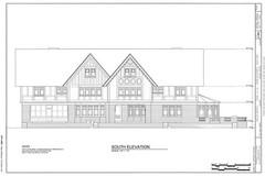 HOUSE PLANS – 2 story Prairie style home, Old English details, printed plans