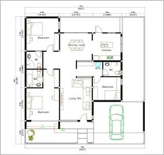 Modern House Plans 15×16 Meter 49×53 Feet 3 Bedrooms Full PDF (A4 Hard Copy)