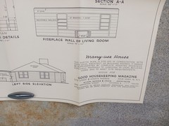 VTG 1940s 1950s Good Housekeeping Mid Century Modern Many Use House Floor Plan