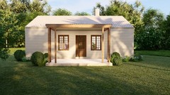 Generic 25×33 Tiny Home Plans – 2 Bedroom, Single Story, 1022 sqft House