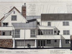 Architectural Renderings 4 Sheets Hand-Colored Elevations 30×42 Design Drawings