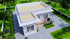 30×30 Feet Small House 9×9 Meter 2 Beds 2 Baths Terrace Roof PDF &(A4 Hard Copy)