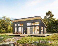 24×36 Lean Modern Cottage Custom Architectural Plans 864SF – PDF Download