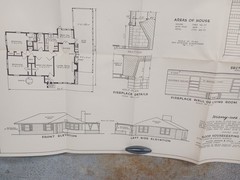 VTG 1940s 1950s Good Housekeeping Mid Century Modern Many Use House Floor Plan
