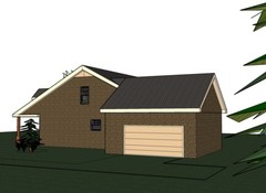 Blanche_1415G-5, all brick, 3 bed / 2 bath , 2 car garage, future upstairs, PDF