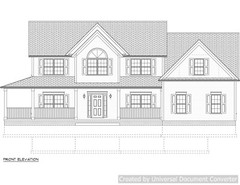 Full Set of two story 4 bedroom house plans 3,012 sq ft
