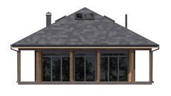 Charming Home 3 Bed, 1 Bath, 729SF Architectural Build Plans PDF Download