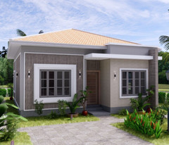 27×30 Feet Small House Design Plans 8×9 Meter 2 Beds 1 Bath Hip (A4 Hard Copy)