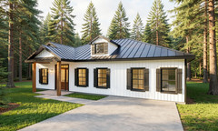 Modern Farmhouse House Plan | 4 Bedroom | 2.5 Bath | 1,691 Sq Ft